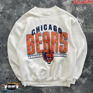 Vintage NFL Chicago Bears Logo Sweatshirt, Chicago Bears Shirt, Football Shirt,